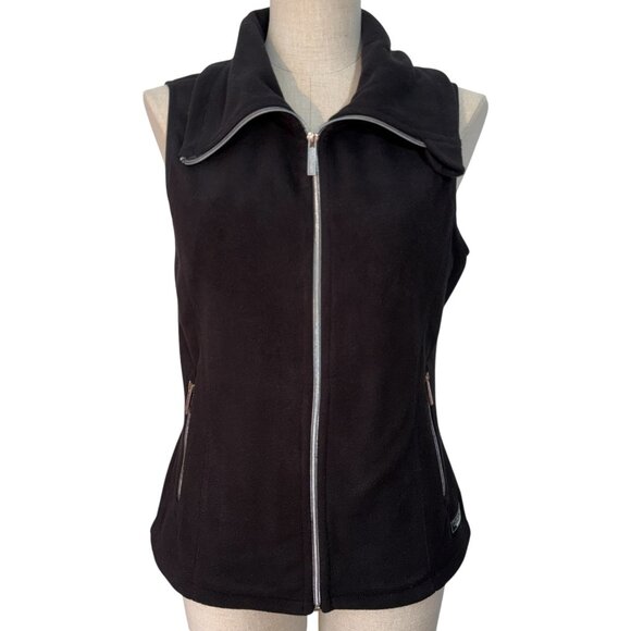 Calvin Klein Jackets & Blazers - Calvin Klein Performance Fleece Vest Woman’s Black Size Small Zipper Winter